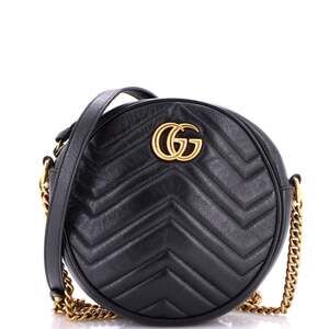 Gucci Gg Marmont Round Shoulder Bag #255244G11B